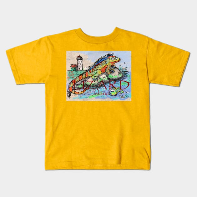 Lizard Island Kids T-Shirt by tlak